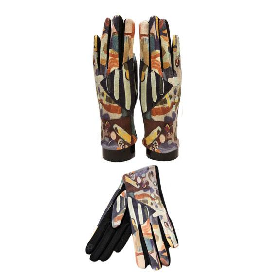 Artist design of mid tones in a geometric pattern that is