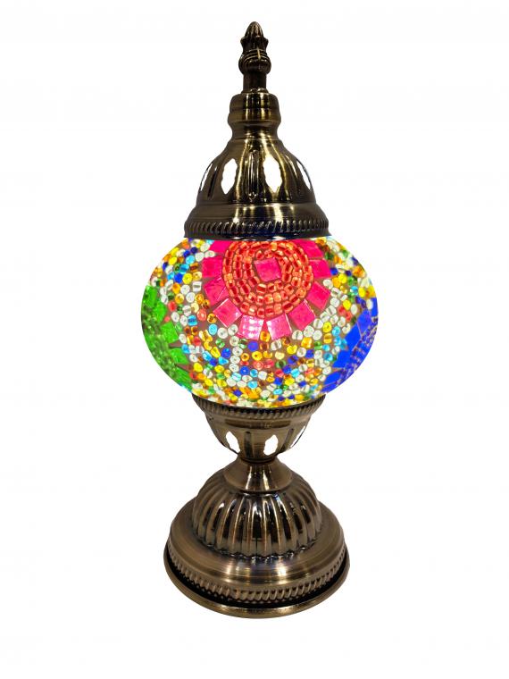 Mosaic Glass Desk Lamp - Multi