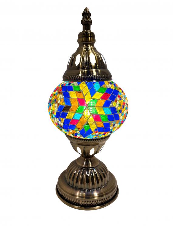 Mosaic Glass Desk Lamp - Multi