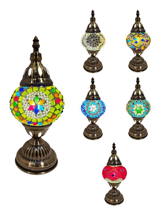 Mosaic Glass Desk Lamp - Assorted