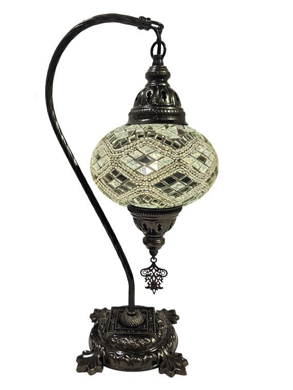 Hanging Mosaic Desk Lamp - White