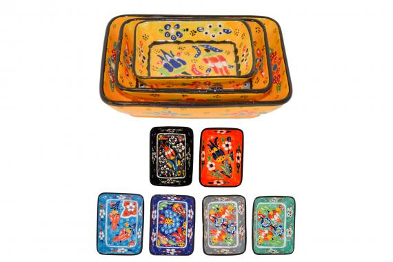Mezze Relief Ceramic Oblong Dish