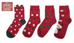 4 Designs of Christmas socks