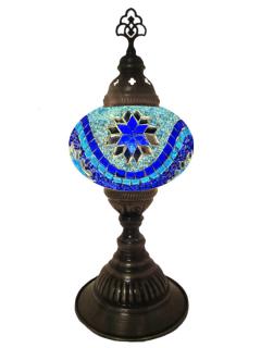 Mosaic Desk Lamp - Blue and Turquoise