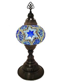 Mosaic Desk Lamp - Blue & Turquoise