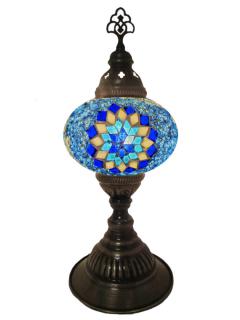 Mosaic Desk Lamp - Blue and Turquoise