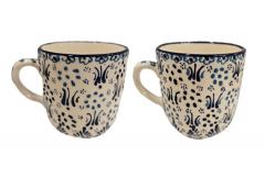 Oval Mug Aegean in shades of sea blues