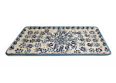 Aegean Design Ceramic Tray in shades of sea blues